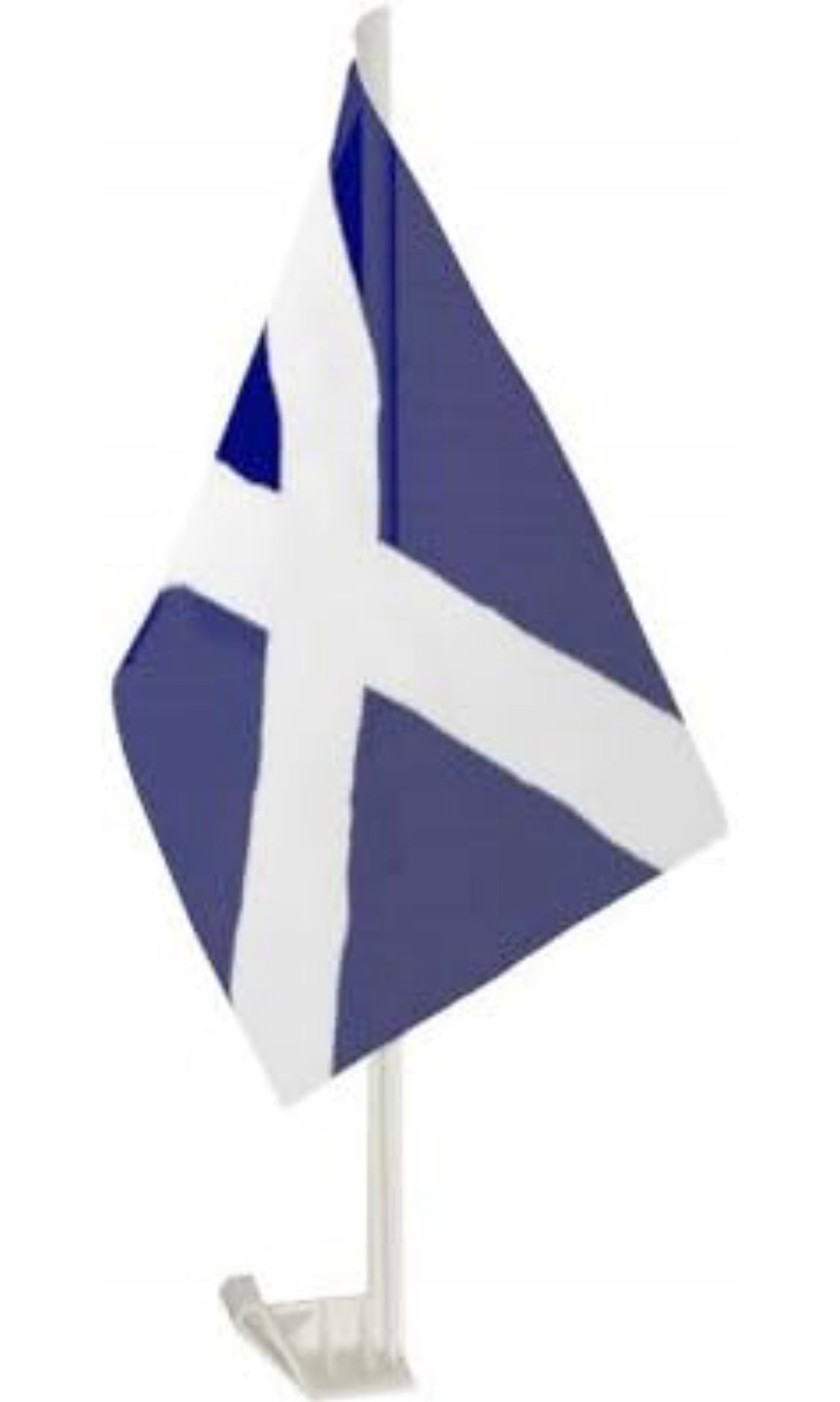 SCOTLAND CAR FLAG- St. ANDREWS CROSS - SCOTTISH SALTIRE FLAG -