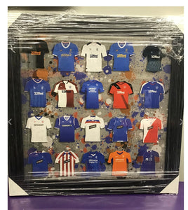 Glasgow Rangers FC Team shirts stripe picture.