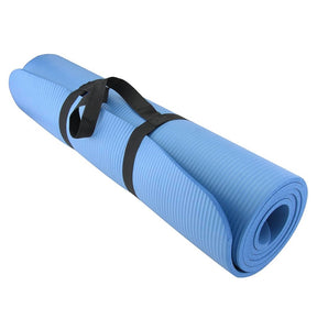 Apollo Yoga Mat Gym Exercise Fitness Workout Mat Roll Up with Handy Strap 10mm 184x62cm