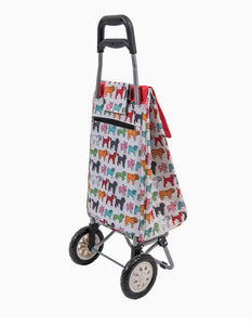 Sabichi Pug Multicoloured Shopping Trolley