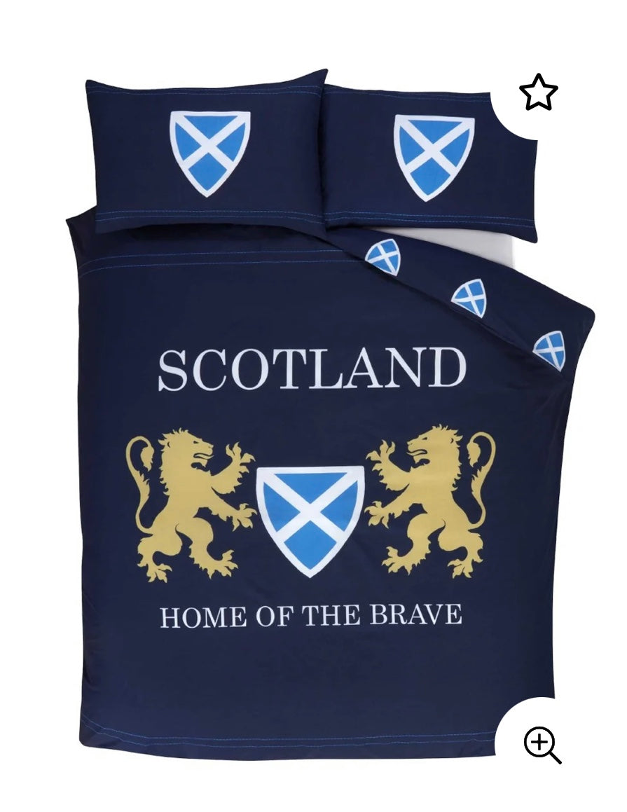 Scotland Home Of The Brave Duvet Cover.