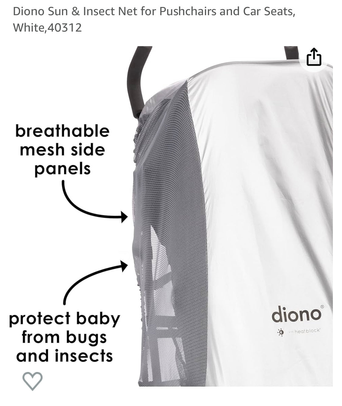 Diono Sun & Insect Net