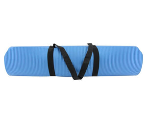 Apollo Yoga Mat Gym Exercise Fitness Workout Mat Roll Up with Handy Strap 10mm 184x62cm