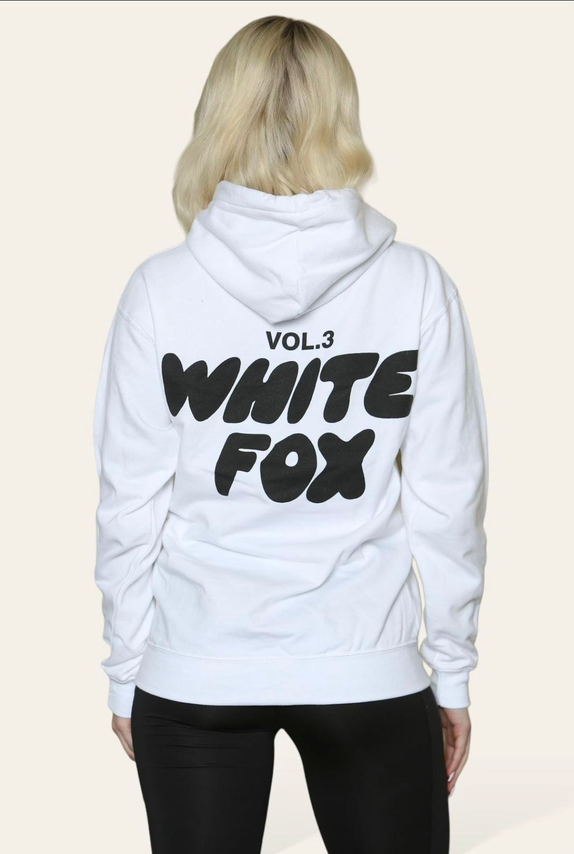 White Fox womens & girls hoodie loose fitting hoodie, thick wool, letter print COPY