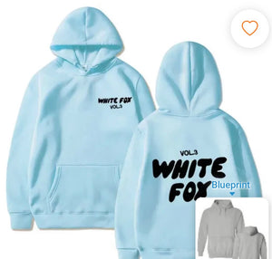 White Fox womens & girls hoodie loose fitting hoodie, thick wool, letter print COPY