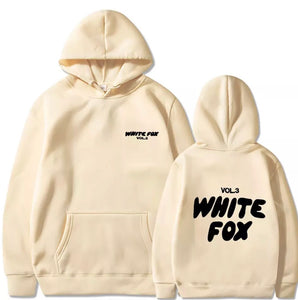 White Fox womens & girls hoodie loose fitting hoodie, thick wool, letter print COPY