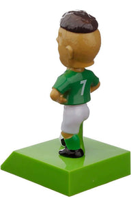 Collectable Green Blue or Red Shirt Footballer Solar Powered Player