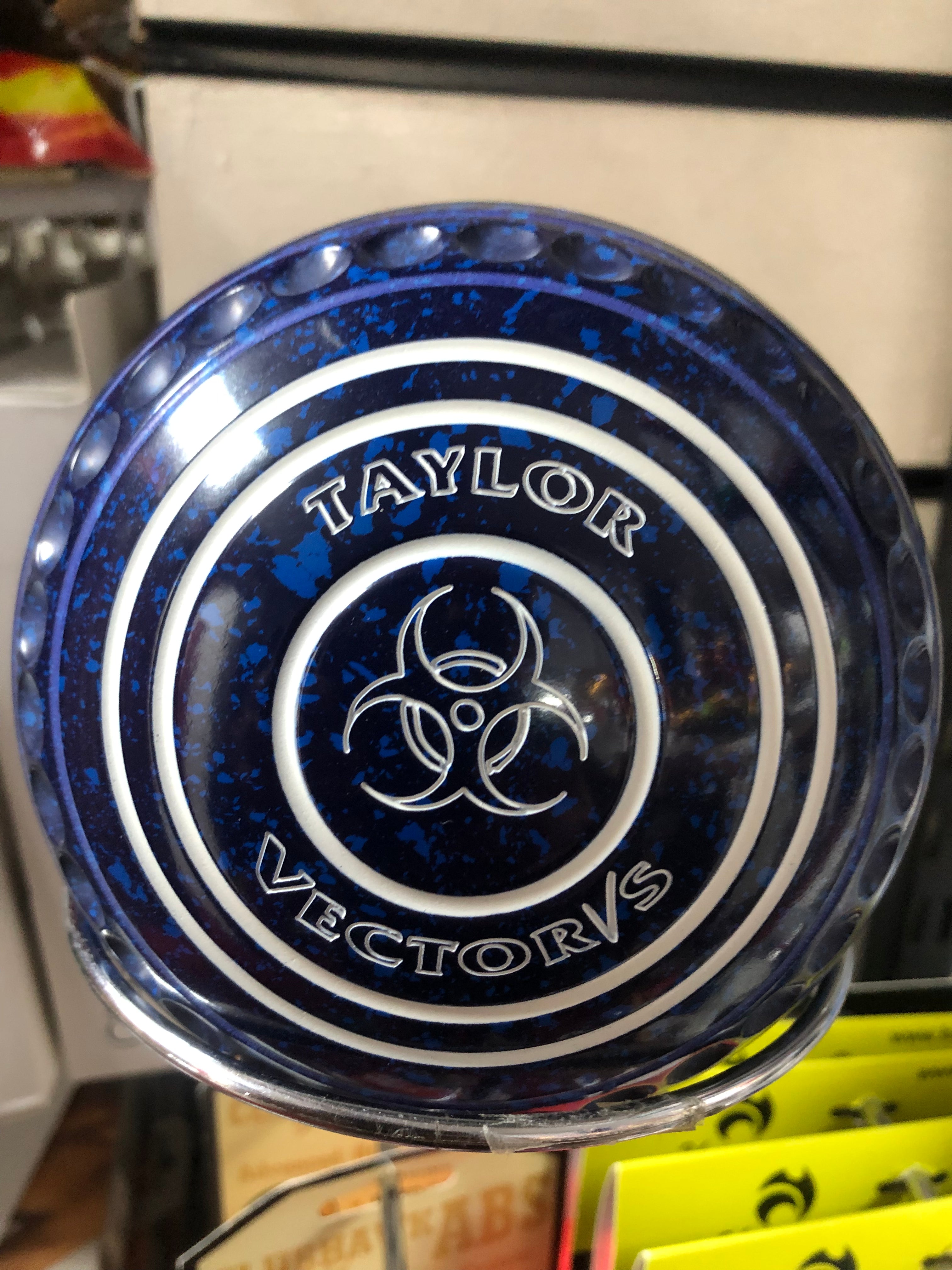 Taylor Lawn Bowls Vector VS Pro Grip in Dark Blue/Blue Speckled