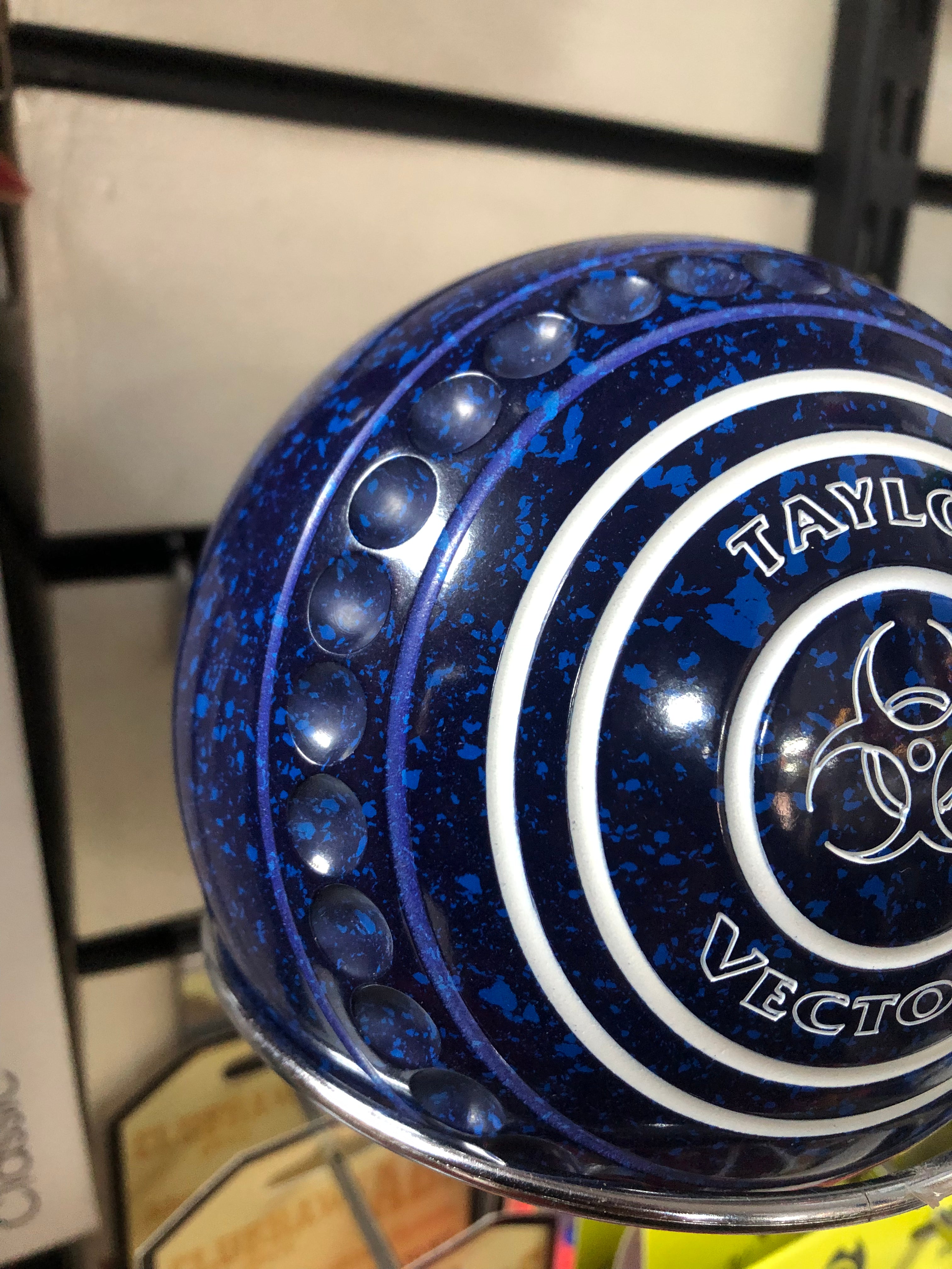 Taylor Lawn Bowls Vector VS Pro Grip in Dark Blue/Blue Speckled