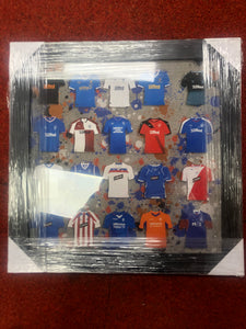 Glasgow Rangers FC Team shirts stripe picture.