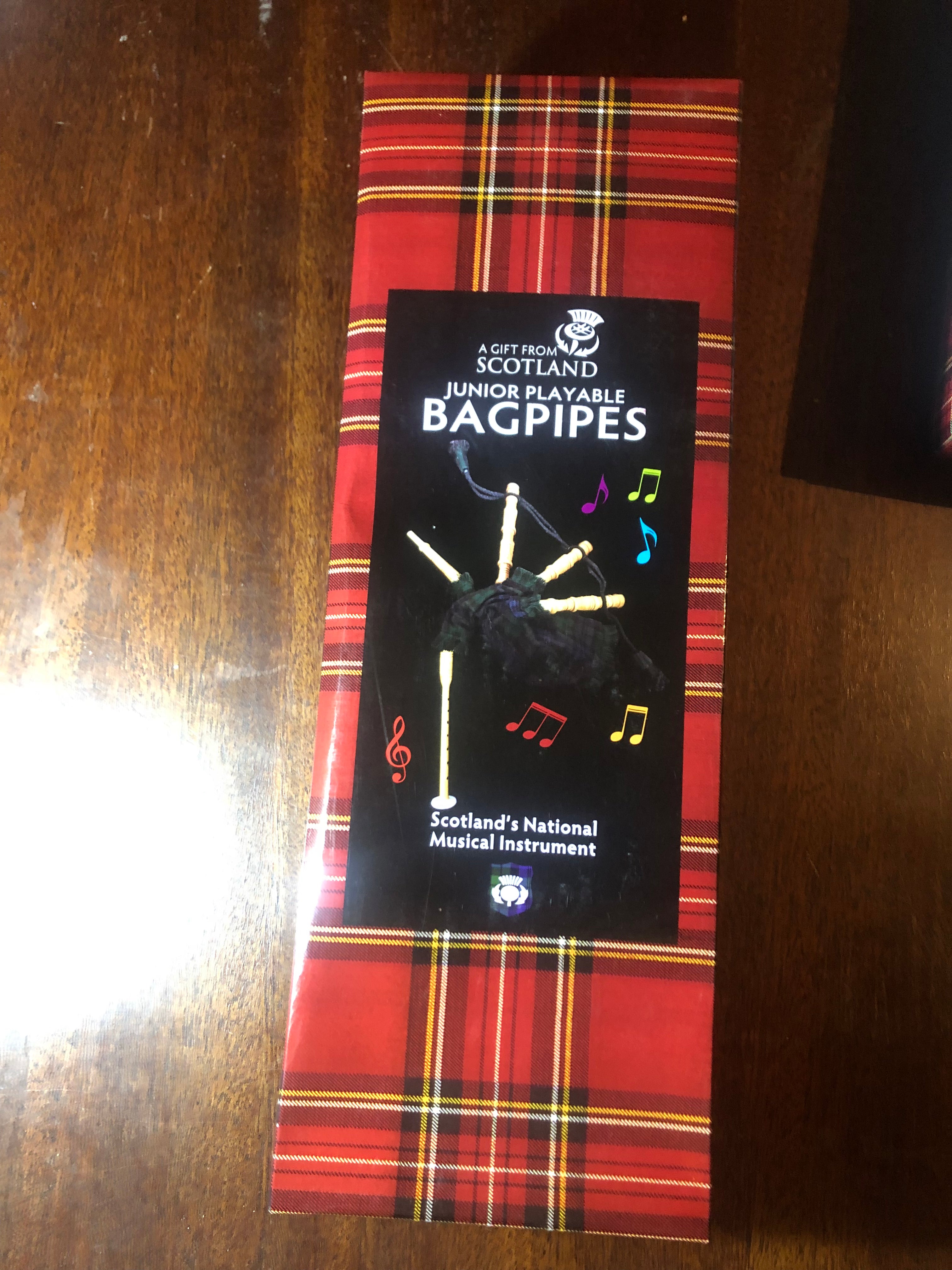 Junior playable bagpipes