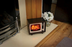 Flame Effect Fireplace Television