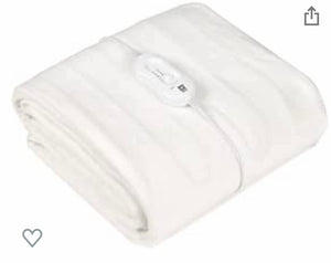 PIFCO® White Electric Blanket Double