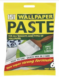 Wallpaper Paste 151 Strong Adhesive 10 Roll Pack 12 Pints