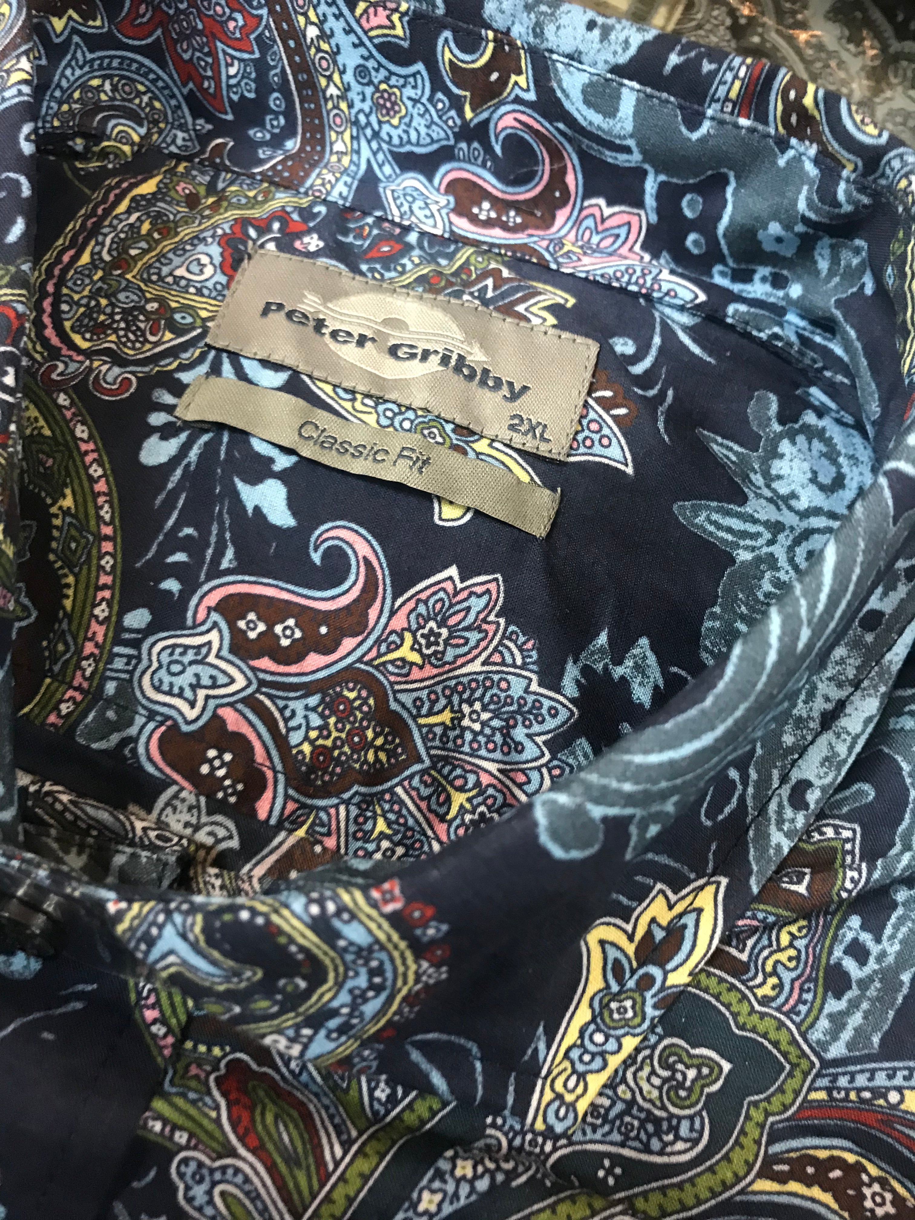 Peter Gribby king-size Paisley Patterned Men's Shirt