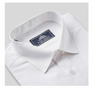 Rael Brook Classic Regular Fit White Single Cuff Shirt (LIMITED QUALITY & SIZE)