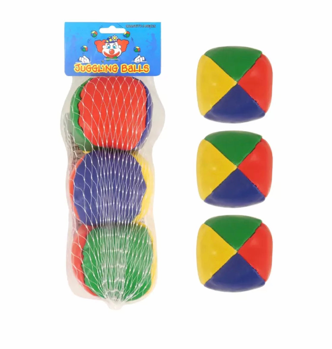 NEW COLOURED JUGGLING BALLS