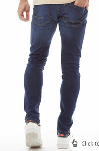 Crosshatch Buraca  Slim Fit Jeans in Dark Wash Denim
