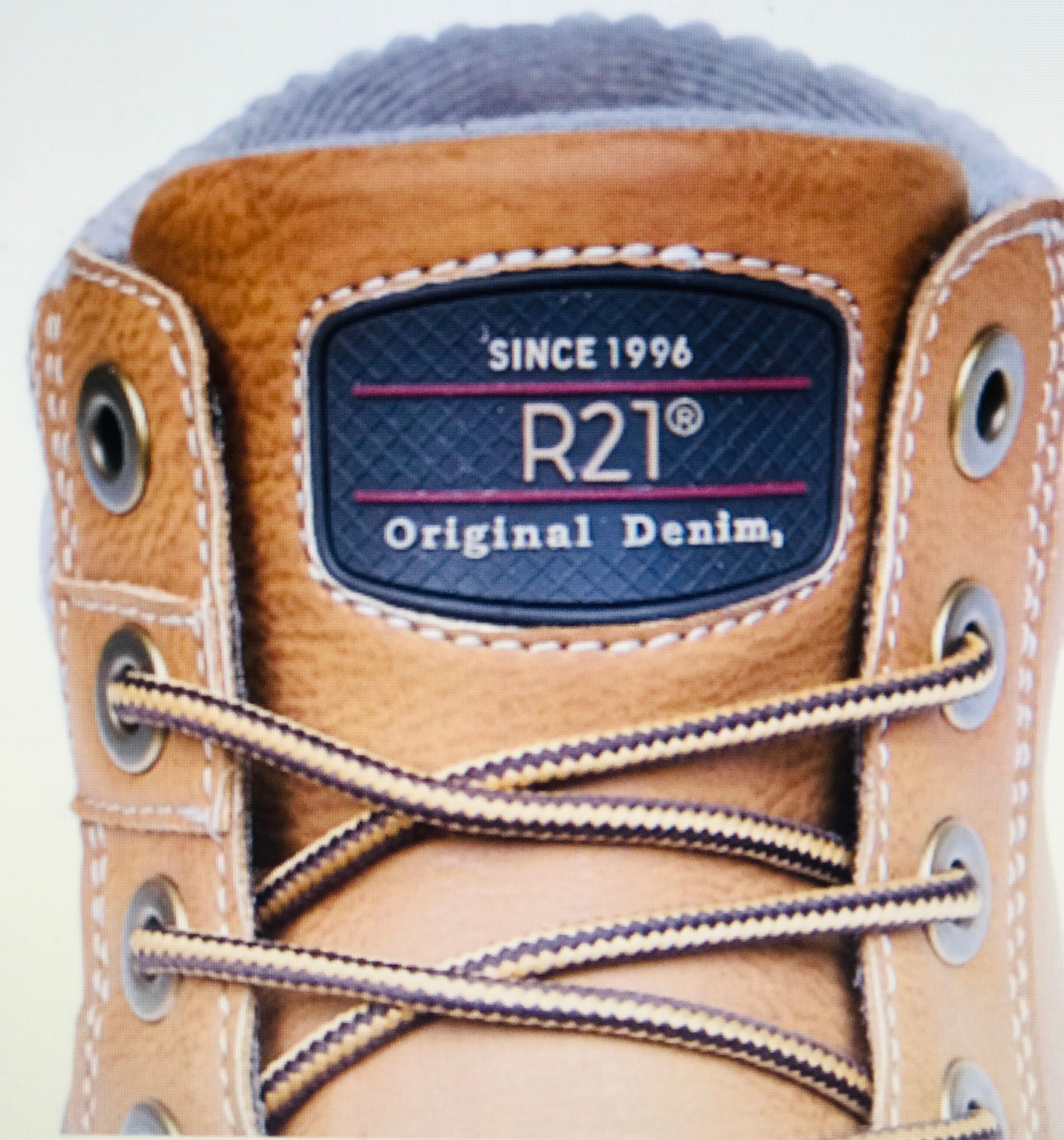 Route21 R21 Original Denim Collection Men's Synthetic Nubuck Lace Up Ankle Boots
