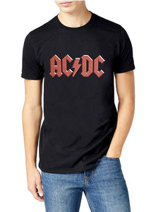 Rock Off AC/DC Red Logo Short Sleeve T-Shirt