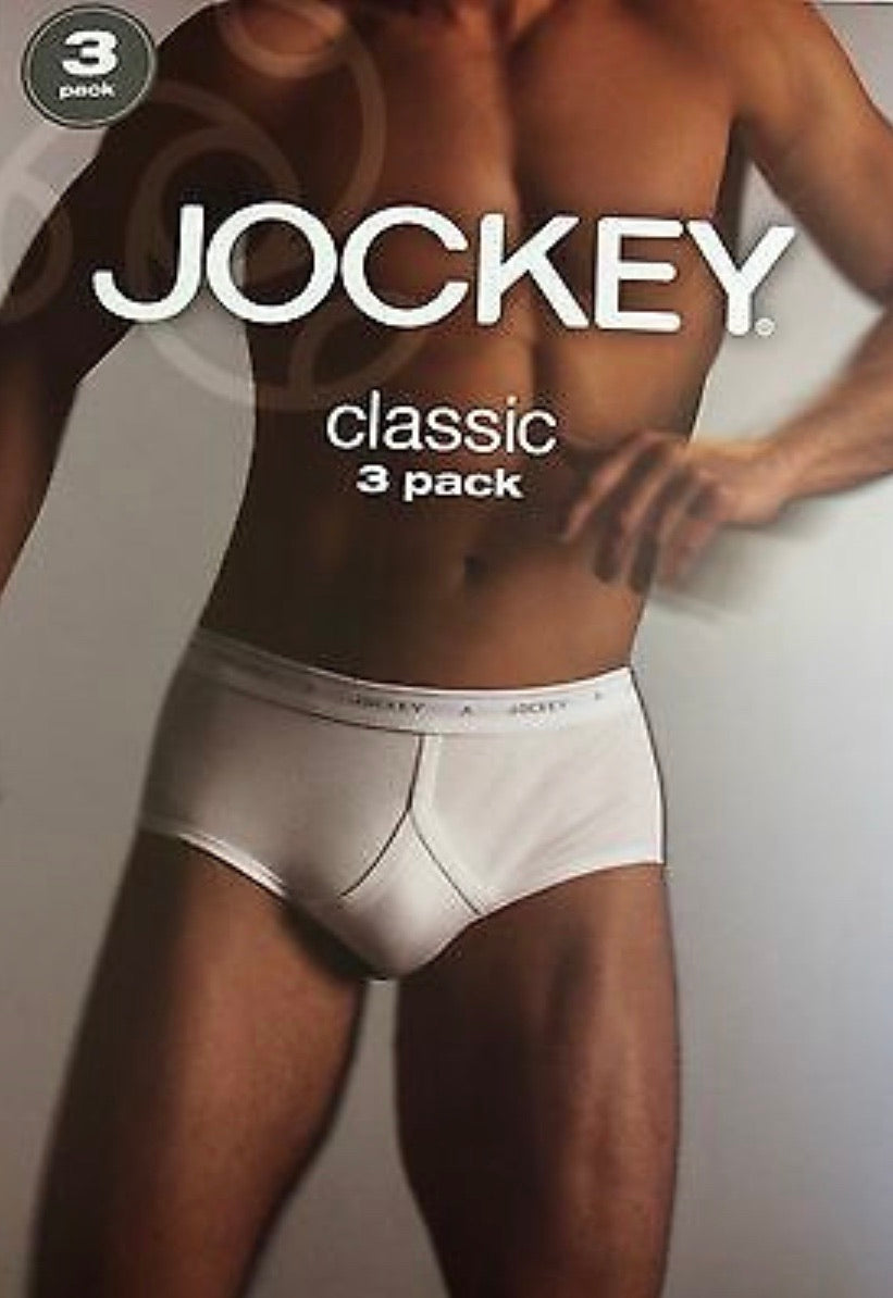Jockey Classic Y-Front Briefs, Pack of 3,white/white/white LIMITED QUANTITY & SIZES