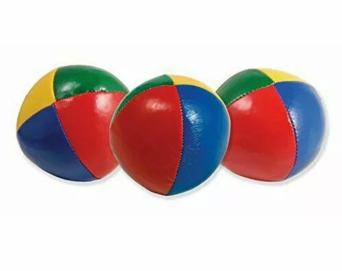 NEW COLOURED JUGGLING BALLS