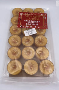 yankee tea lights - Official Pack Of 18- Vanilla French Toast