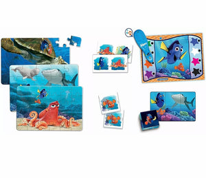 Disney Pixar Finding Dory Puzzle Game Kit 7 in 1 Educational Game Kids Kit Set