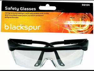 Blackspur safety glasses wrap around design
