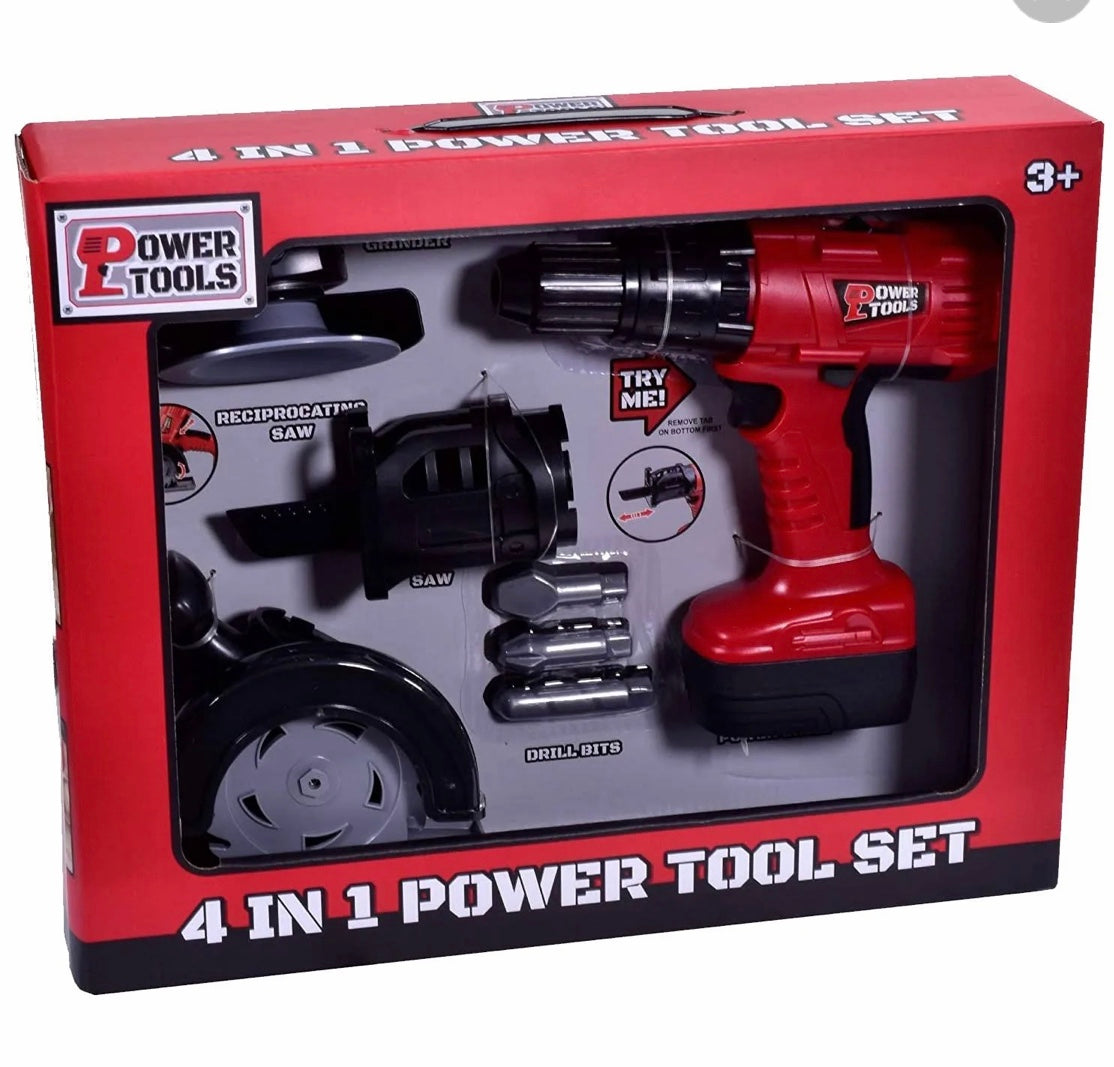 Power Tools 4 in 1 Power Tool Toy Set