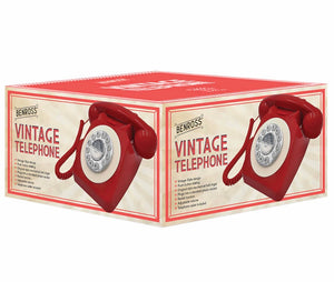 Benross Classic Retro Vintage Style Home Telephone- Red