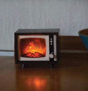 Flame Effect Fireplace Television