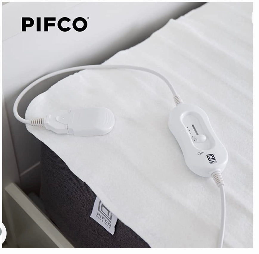 PIFCO® White Electric Blanket Double