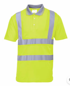 Portwest Hi-Vis Short Sleeve Polo