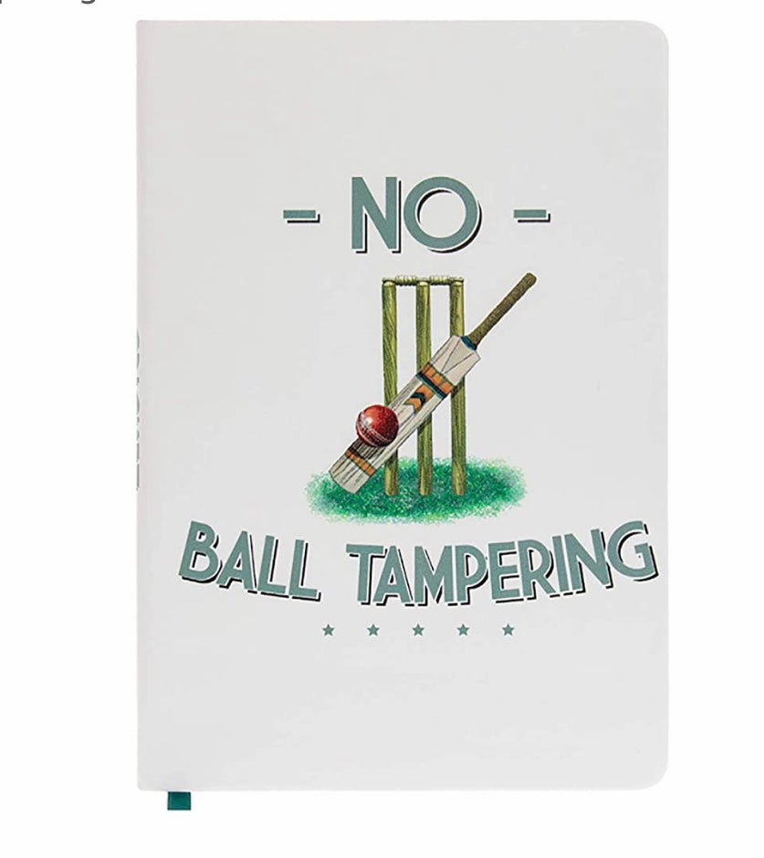 A5 Novelty Design Hardback Notebook - Cricket - No Ball Tampering