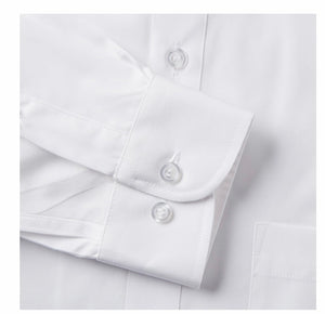 Rael Brook Classic Regular Fit White Single Cuff Shirt (LIMITED QUALITY & SIZE)