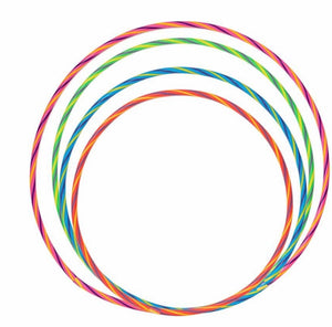 1 Piece Rainbow Multi Color Hula Hoop Kids Adult Healthy Fun Game Activity Toy