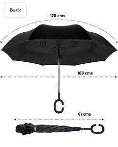 Reverse Umbrella Windproof Double Layer C-Handle Inverted Folding in Galaxy Print | BIG W Reverse Umbrella Windproof Double Layer C-Handle Inverted Folding in Galaxy Print | BIG W