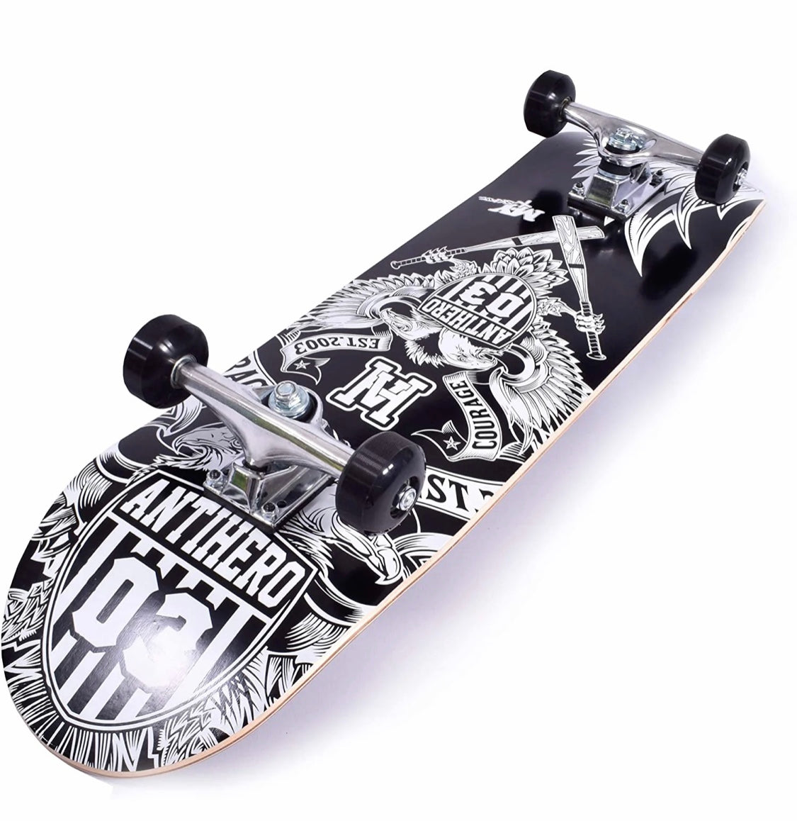 M.Y X-Skate Complete Skateboard 31" Double Kick Beginner Skateboard