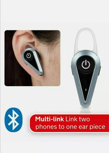 AA Bluetooth Earpiece With Multi-link - Wireless Bluetooth Headset Ear Piece