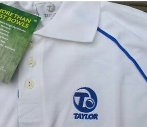 Taylor Bowls Ace Polo Shirt (original) with Green trim