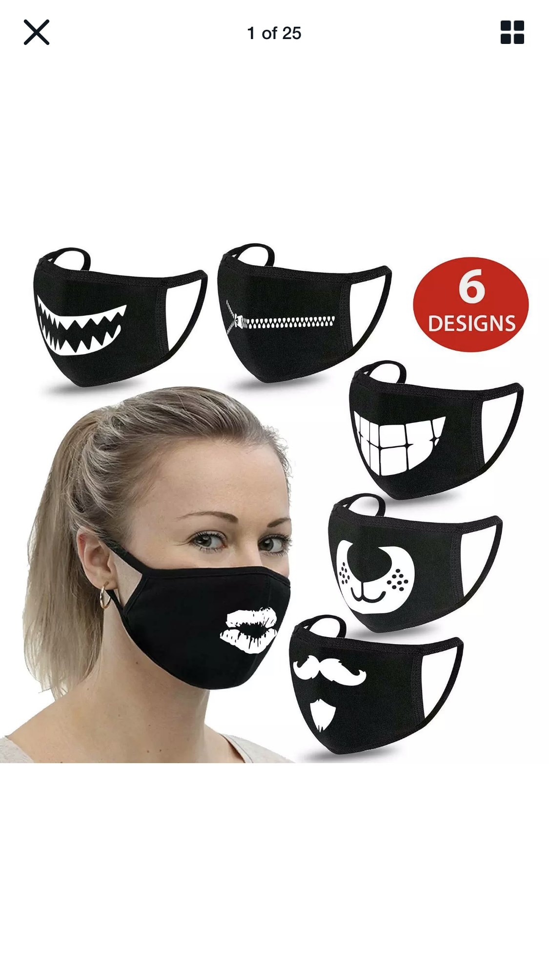 Fashion Face Mask  FREE DELIVERY