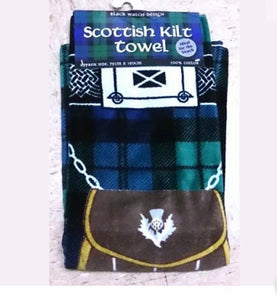 Scottish Kilt Towel Black Watch
