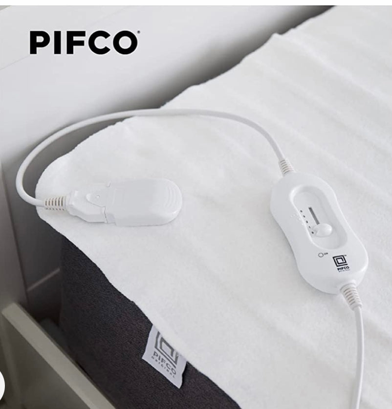 PIFCO® White Electric Blanket Double