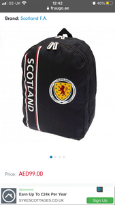 Official Team Scotland FA Backpack