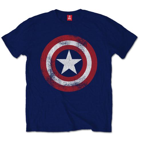 Rock Off Marvel Avengers Mens Captain America Shield T-Shirt